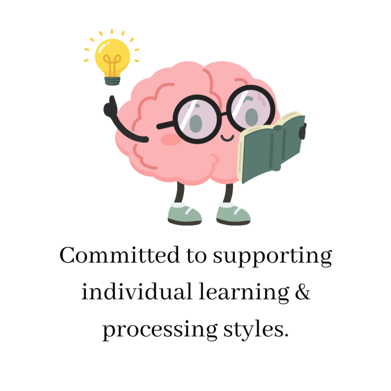A cartoon brain holding a book and lightbulb wearing glasses.