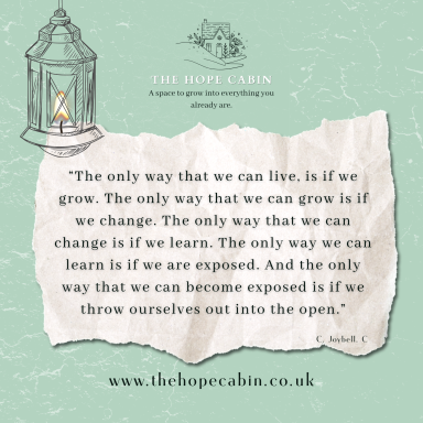 A quote about growth