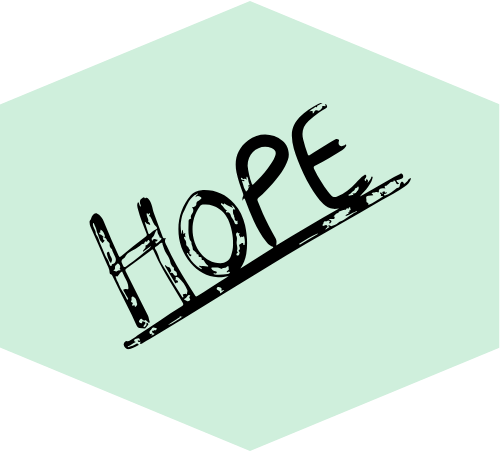 Hope written in marker pen